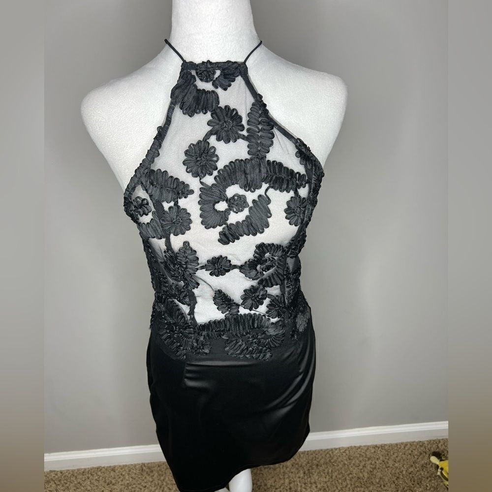 Luxxel sheer mini dress